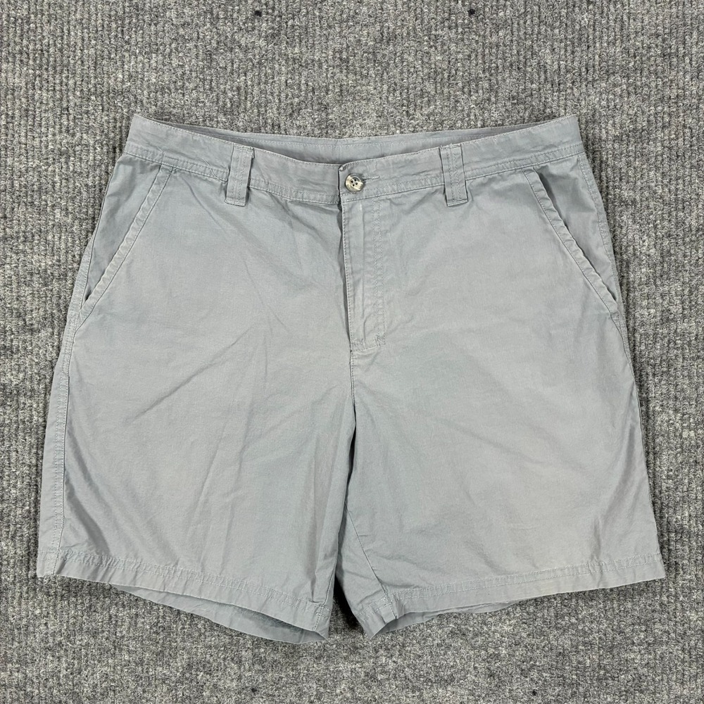 Columbia‎ Mens Chino Shorts Size 36 x 8L Gray Cotton Utility Outdoor Mid Rise